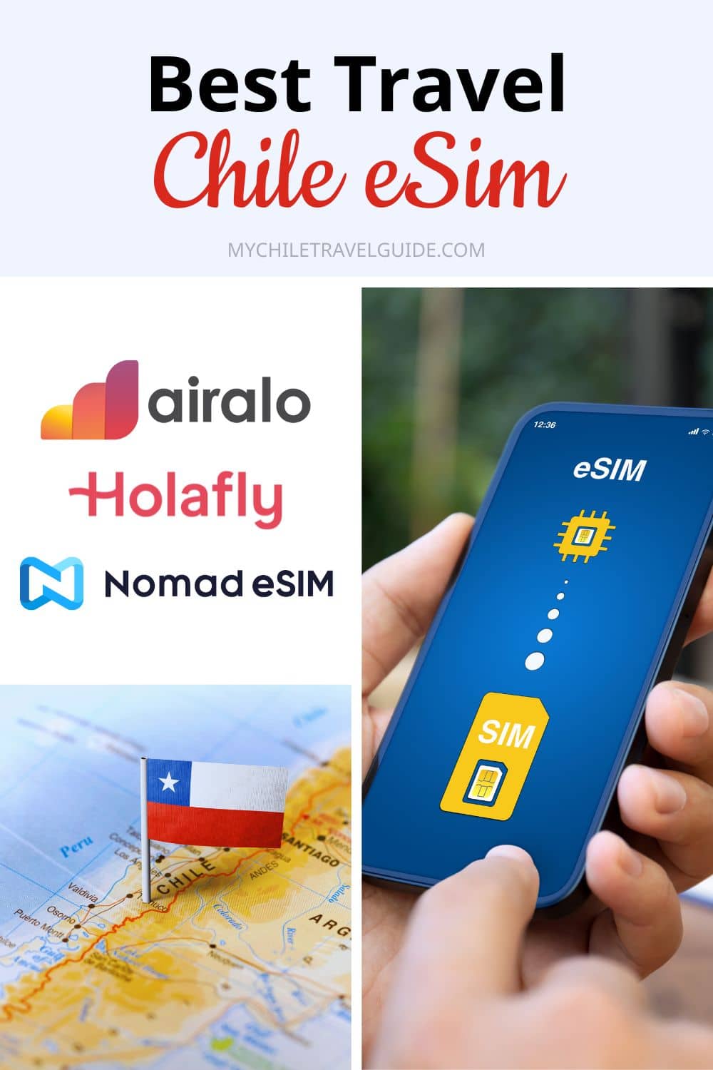 Chile eSim airalo vs holafly vs nomad